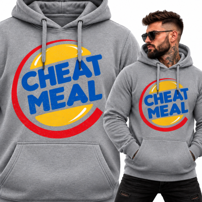 BLUZA Z KAPTUREM  NA SIŁOWNIĘ CHEAT MEAL